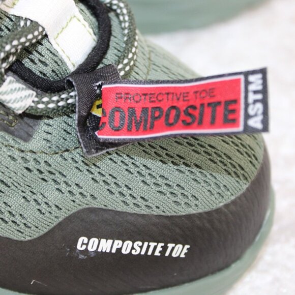 Rocky Men’s Size 7 Composite Toe Work Shoes with Vibram® Sole–Green/Black – New - Picture 6 of 7